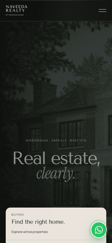 Naveeda Realty mobile website
