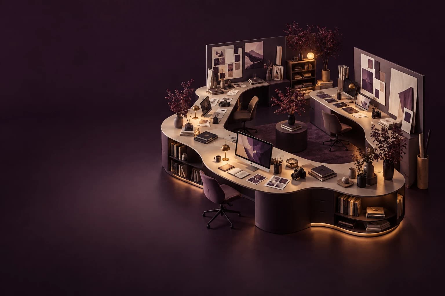 Conceptual HAILO cover depicting a connected creative studio